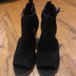 Lucky Brand open toed booties